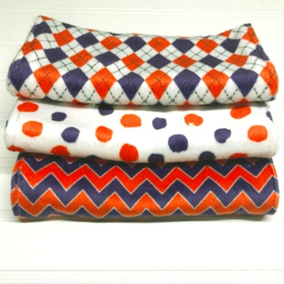 Other - Clemson Tigers Minky Burp Cloth Set
